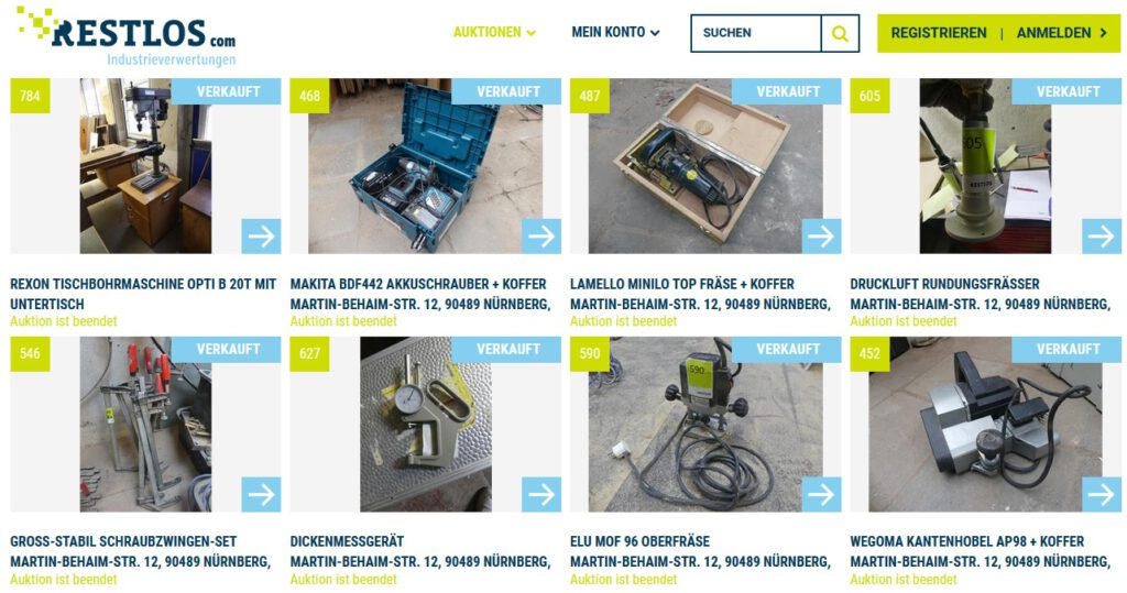 Werkzeugauktion - Werkzeugversteigerung - Bayern - gebrauchte Werkzeuge kaufen